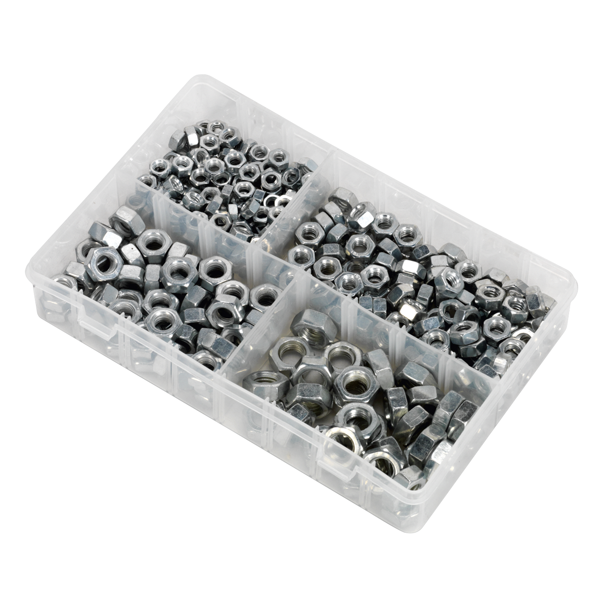 Sealey AB030SN Steel Nut Assortment 1/4"-1/2"UNC 320pc