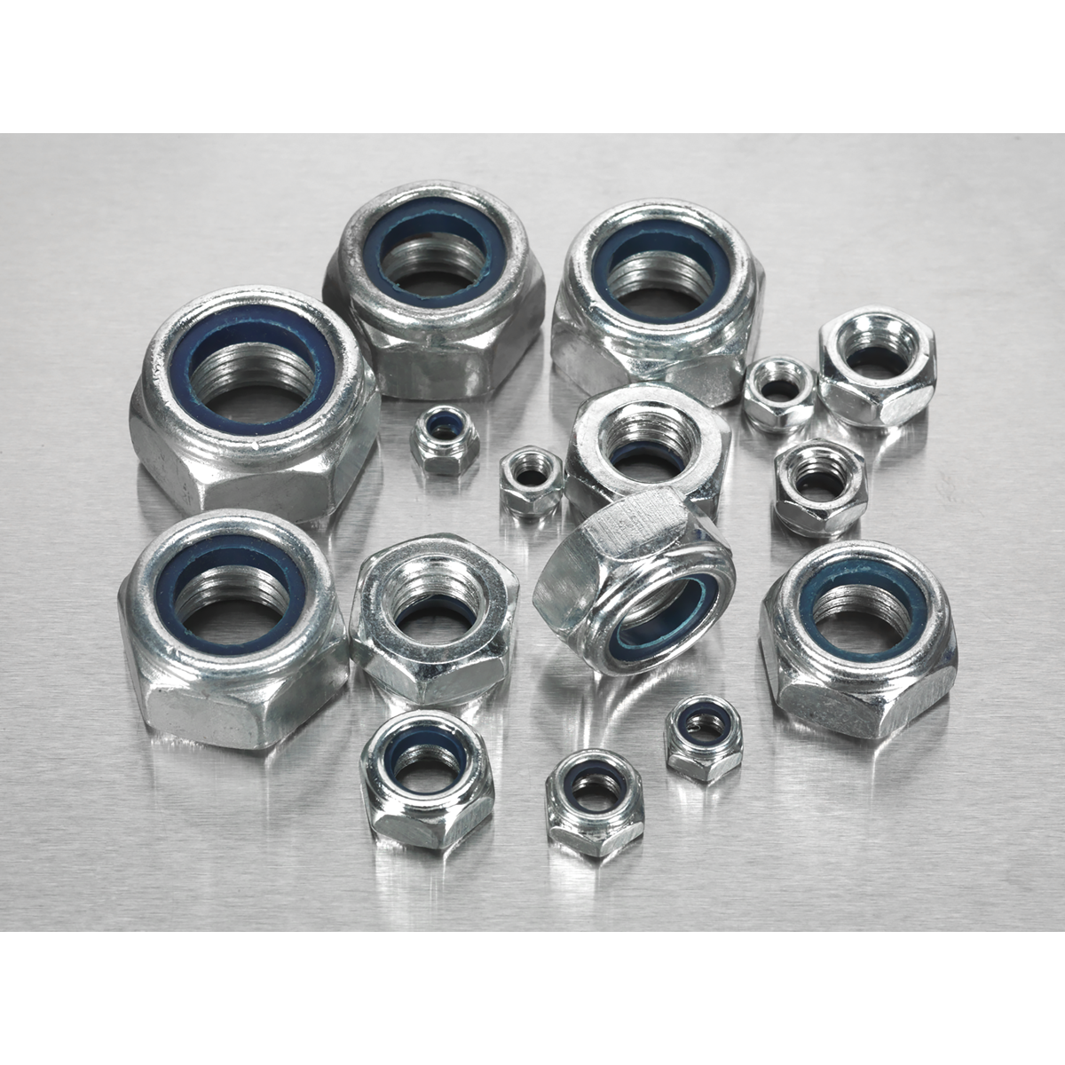 Sealey AB033LN Nylon Locknut Assortment M4-M16 255pc