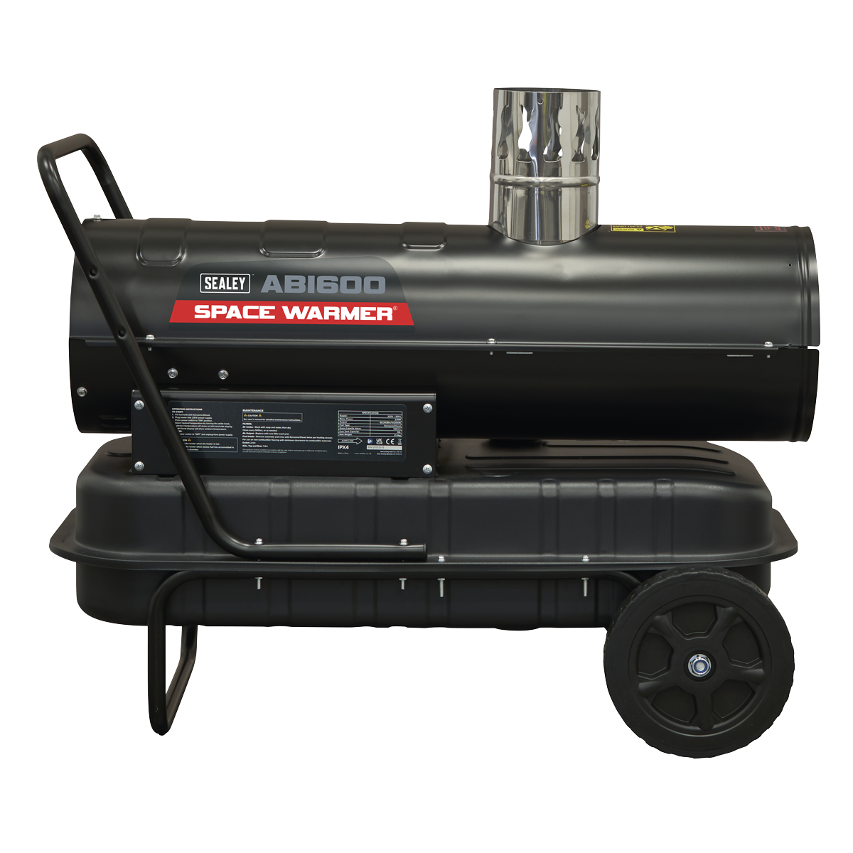 Sealey ABI600 Space Warmer® Indirect Kerosene/Diesel Heater with Wheels 68,000Btu/hr