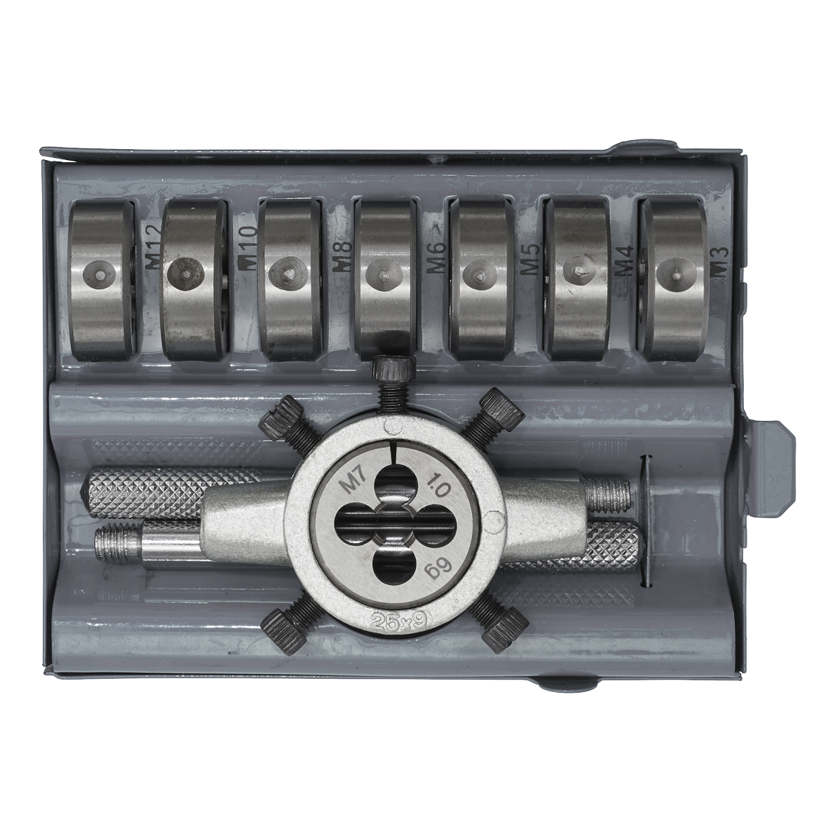 Sealey AK3009 Metric Split Die Set 9pc