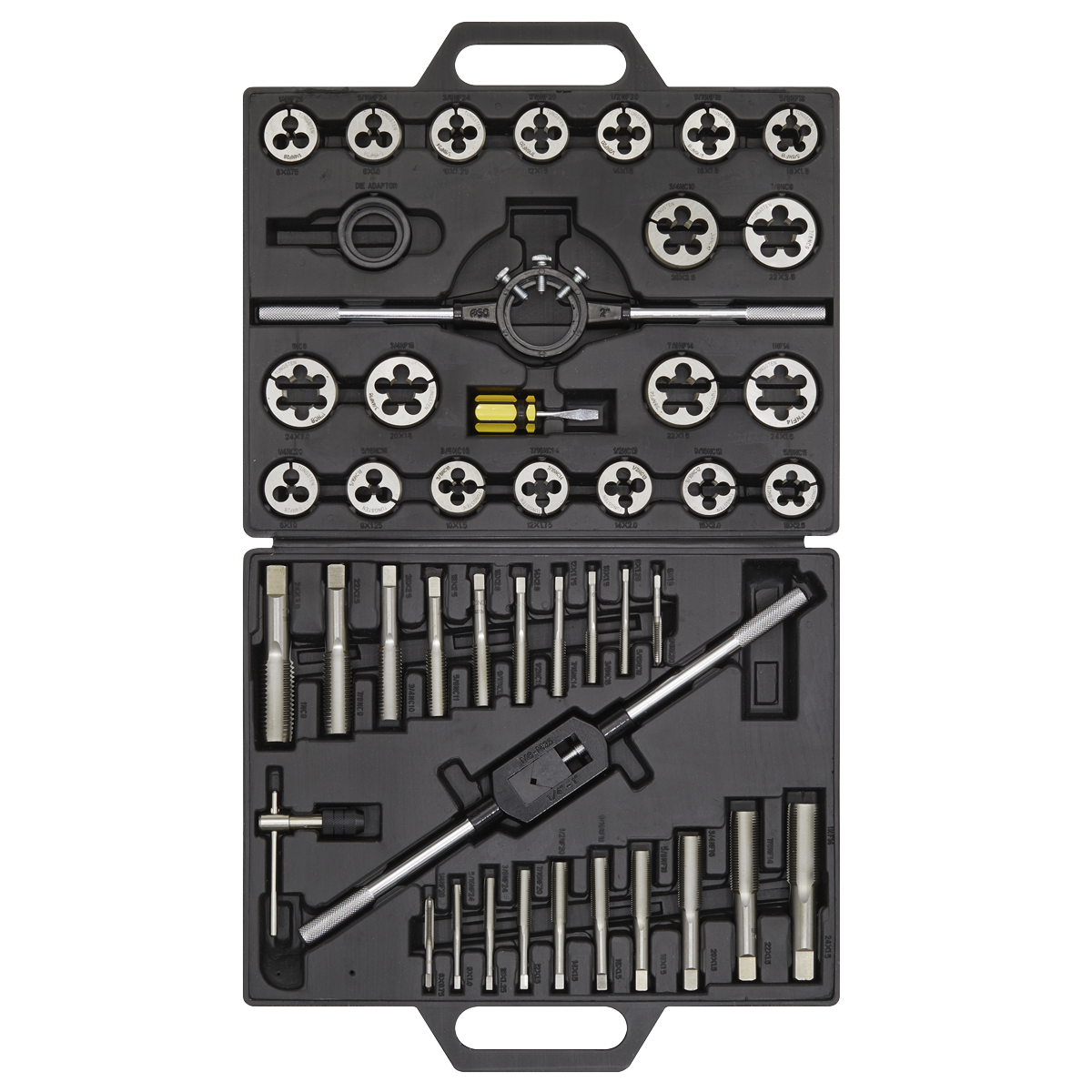 Sealey AK303IMP Imperial Tap & Die Set Split Dies 45pc