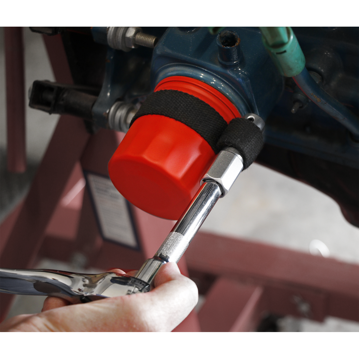 Sealey AK640 Oil Filter Strap Wrench 1/2"Sq Drive 120mm Capacity