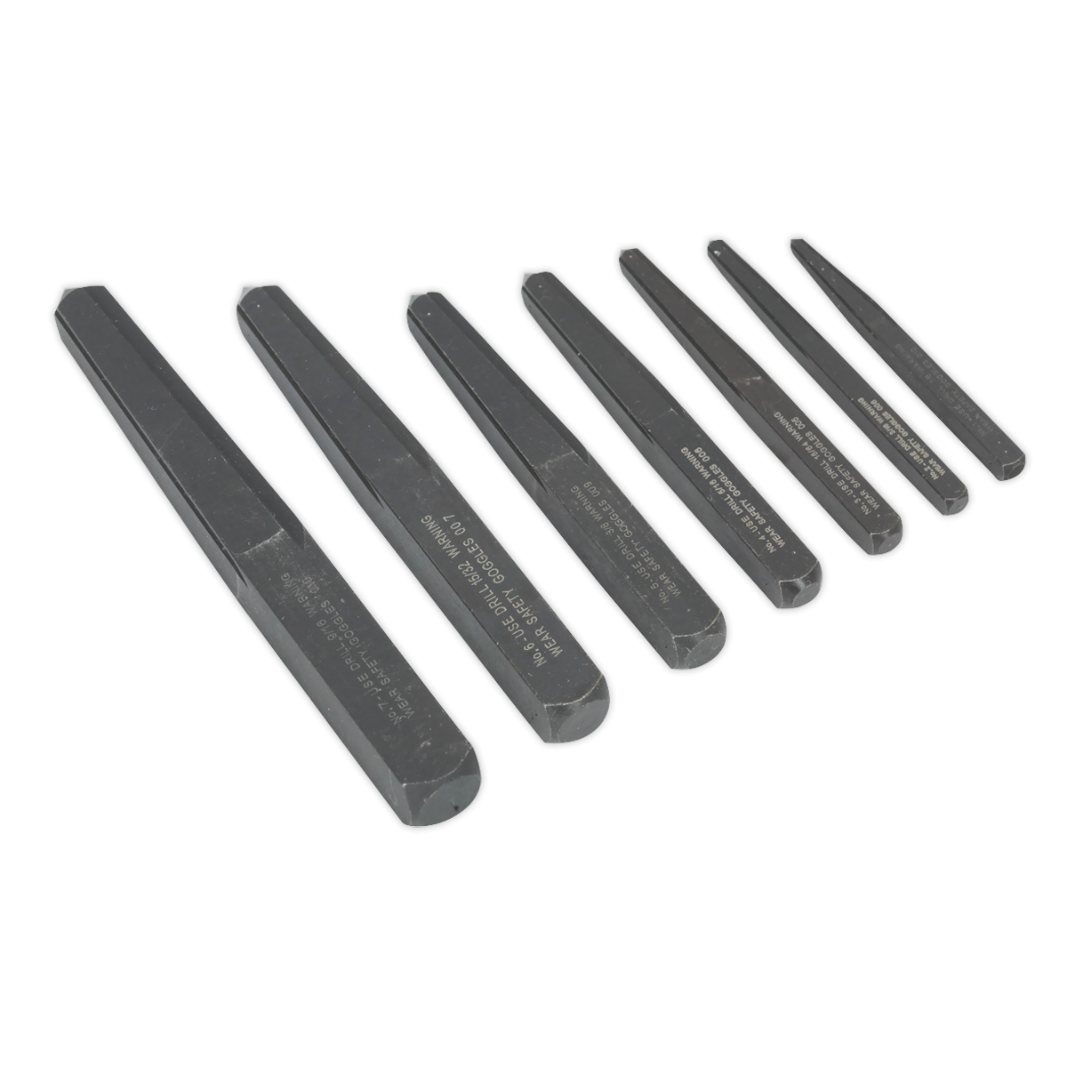 Sealey AK720 Square Type Screw Extractor Set 7pc