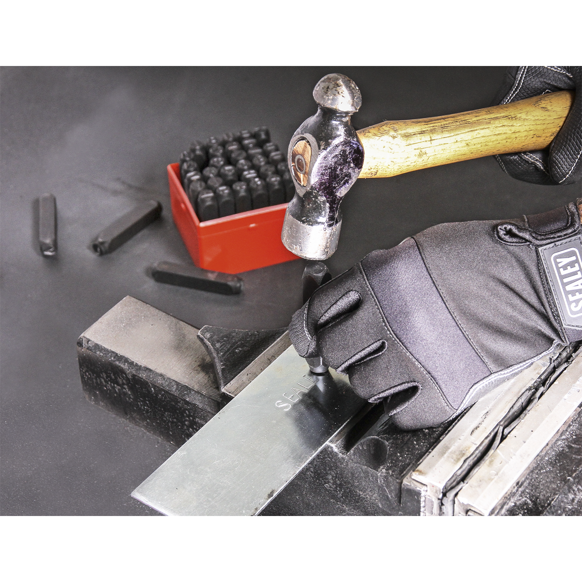 Sealey AK8298 Letter & Number Punch Set 10mm 36pc