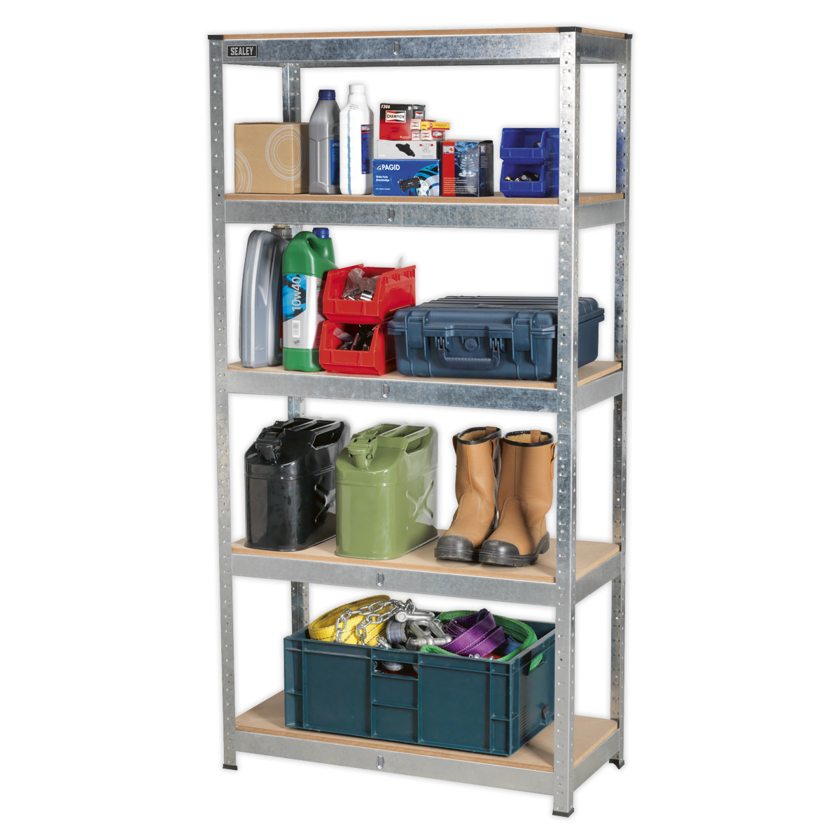 Sealey AP6350GS Racking Unit with 5 Shelves 350kg Capacity Per Level