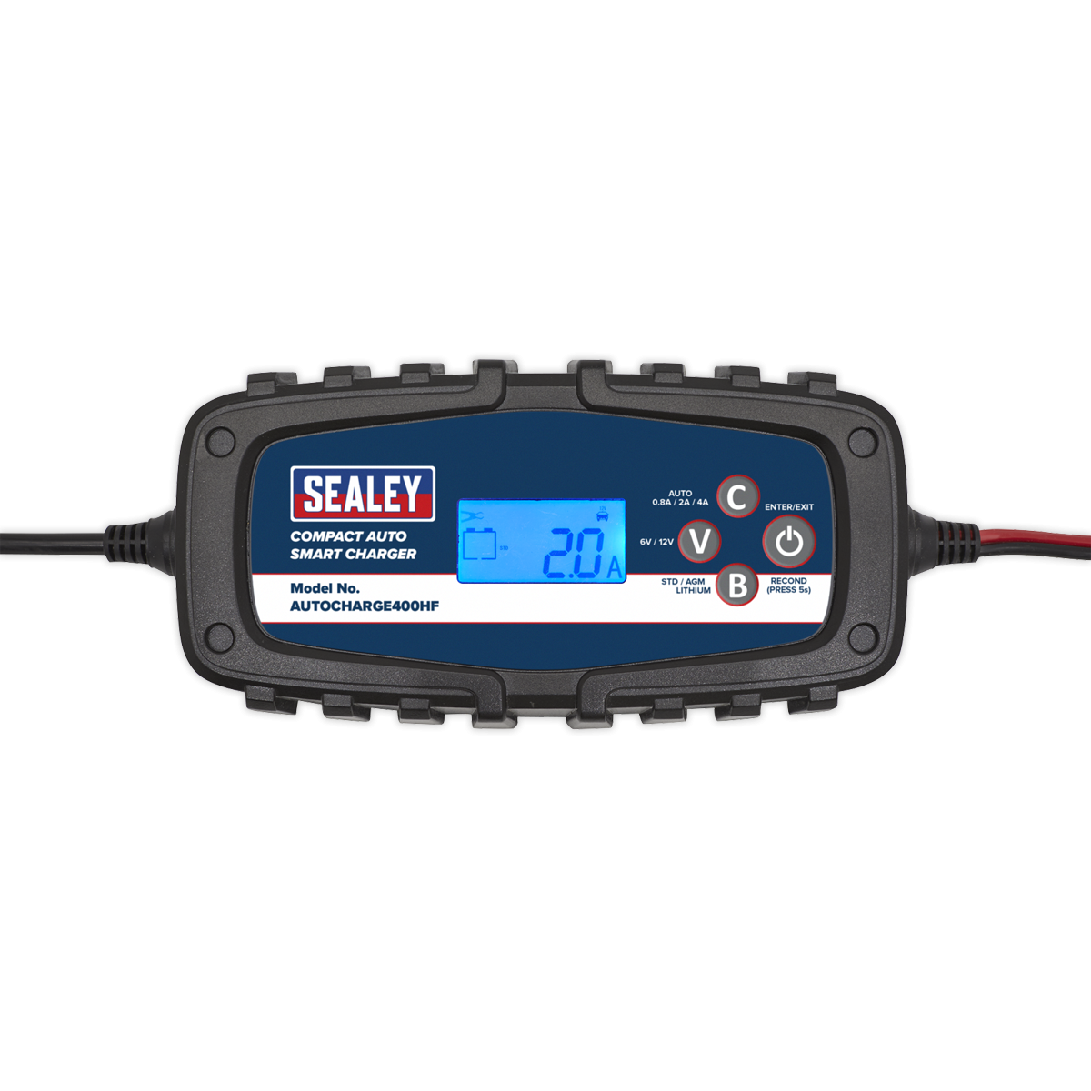 Sealey AUTOCHARGE400HF 6/12V Compact Auto Smart Charger & Maintainer 4A