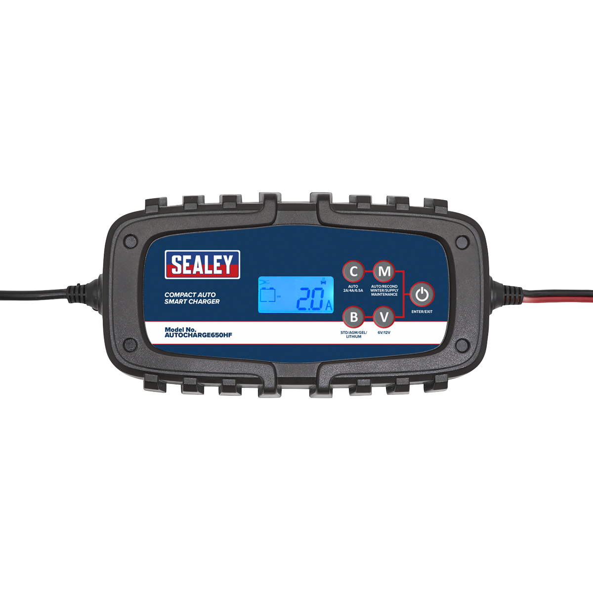 Sealey AUTOCHARGE650HF 6/12V Compact Auto Smart Charger & Maintainer 6.5A
