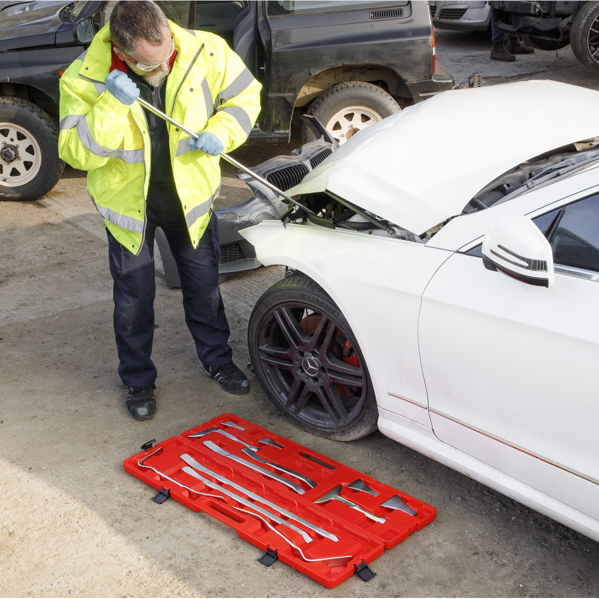 Sealey CB50 Body Panel Levering/Separating Tool Set 13pc