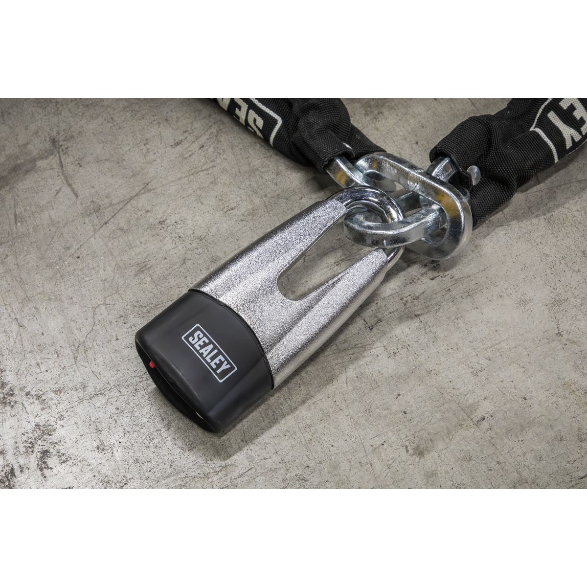 Sealey CLA109DL Motorcycle Chain & Disc Lock 10.5 x 10.5 x 1500mm 4* ART Approved