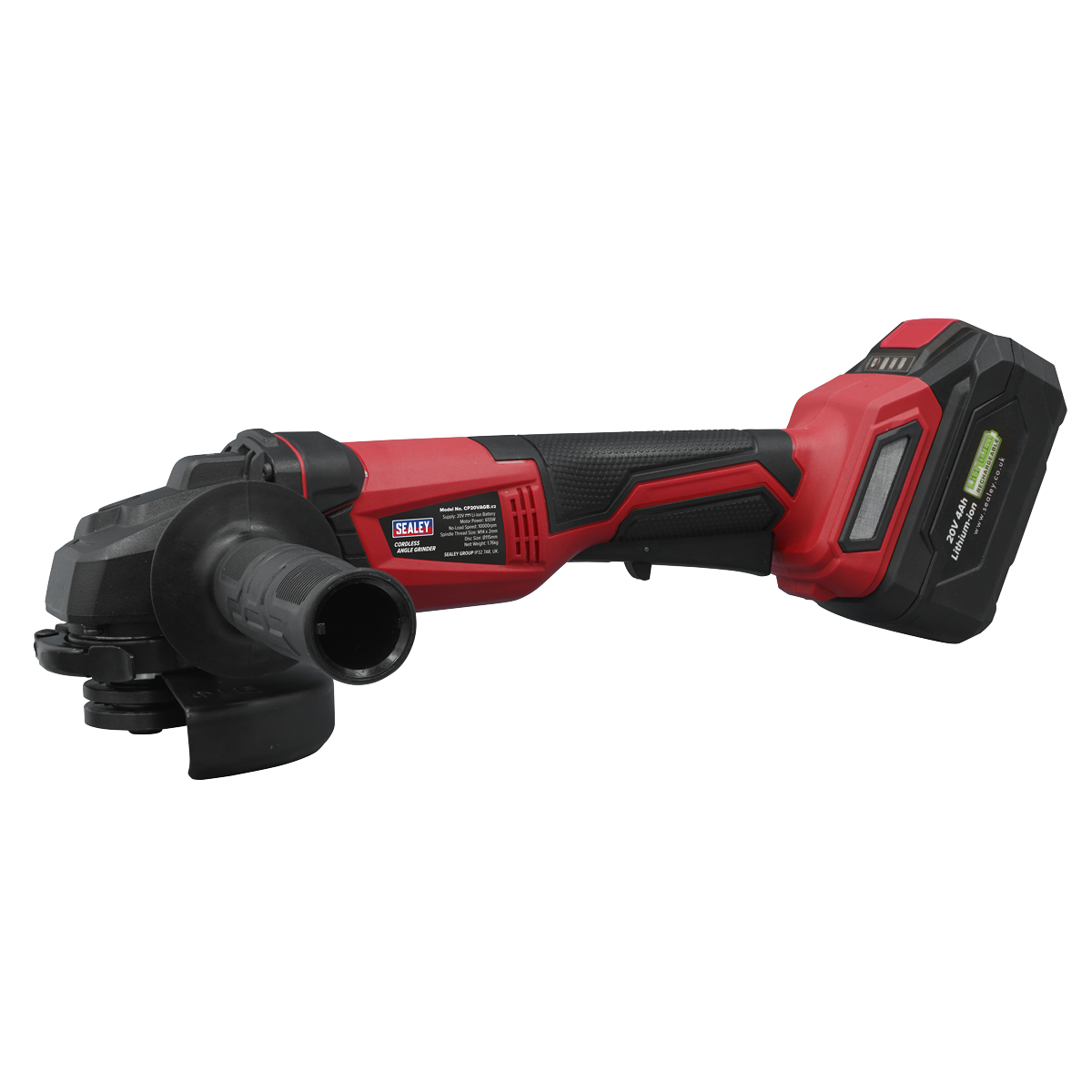 Sealey CP20VAGB SV20 Series 115mm Cordless Angle Grinder 20V - Body Only