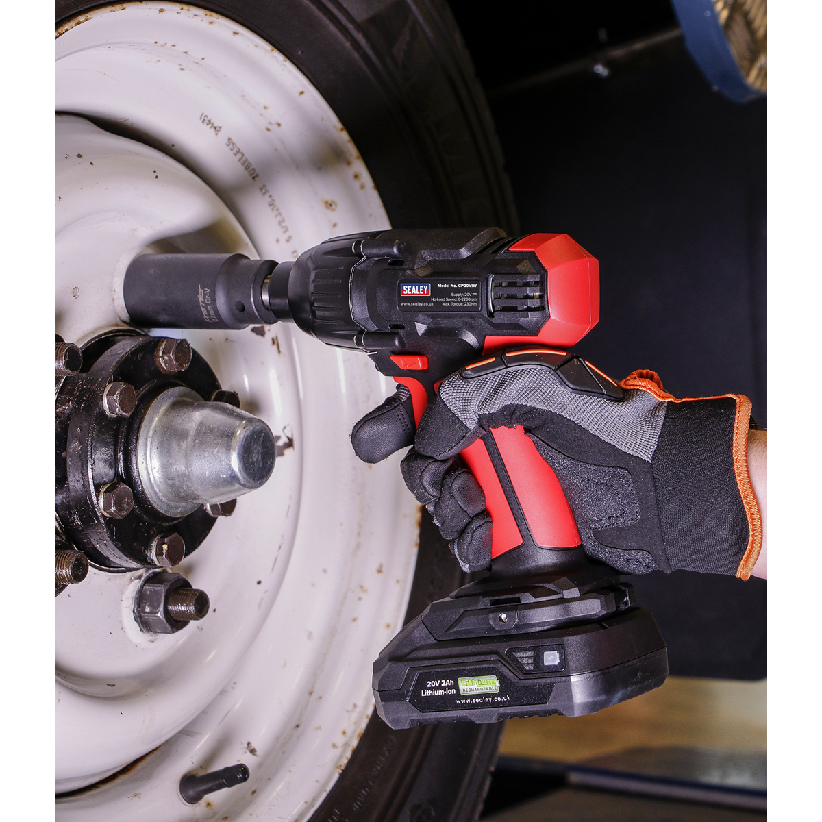 Sealey CP20VIW SV20 Series 1/2"Sq Drive Cordless Impact Wrench 20V - Body Only