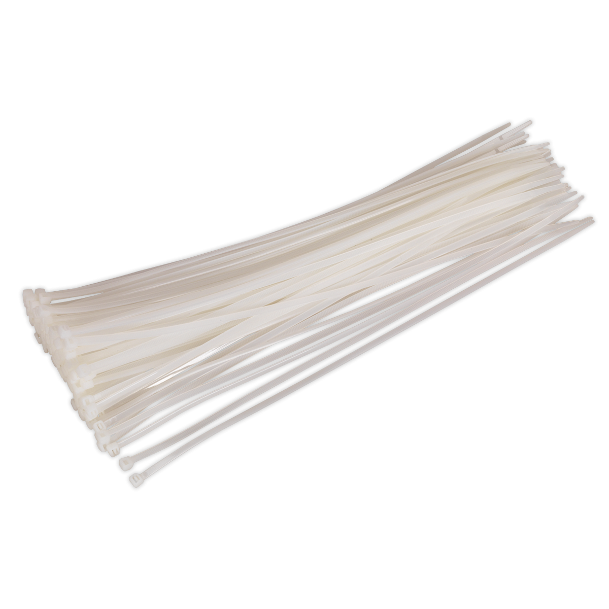 Sealey CT38048P100W Cable Tie 380 x 4.8mm, White - Pack of 100