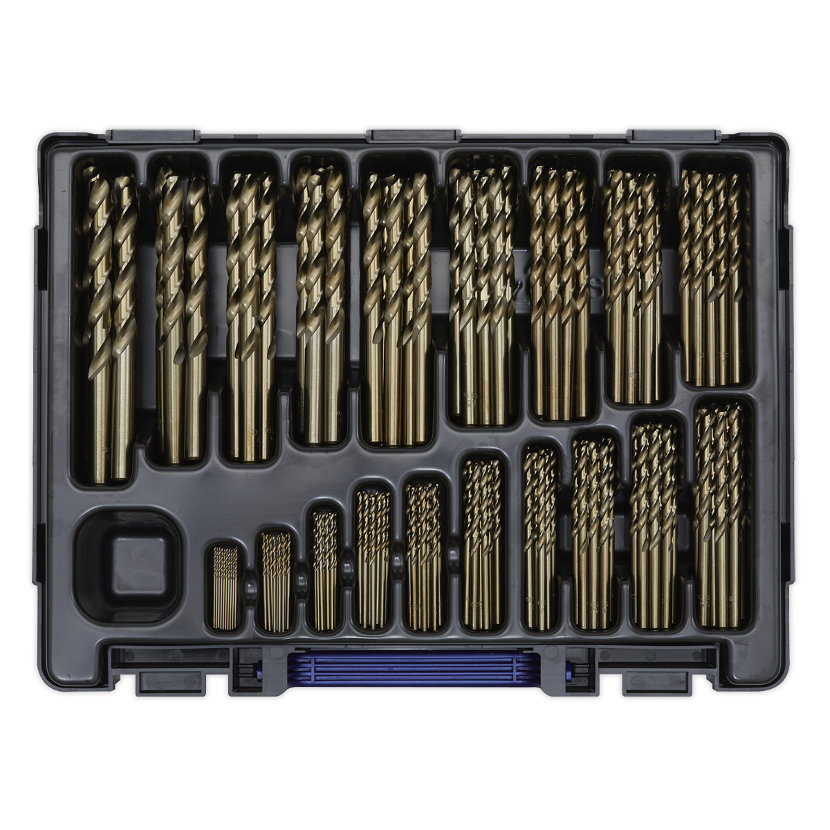 Sealey DBS170CB HSS Cobalt Fully Ground Drill Bit Assortment 1-10mm 170pc