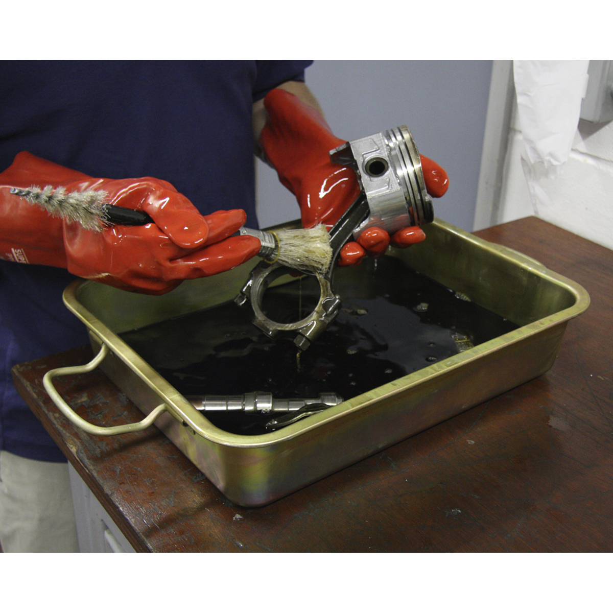 Sealey DRPM1 Metal Drain Pan 9L