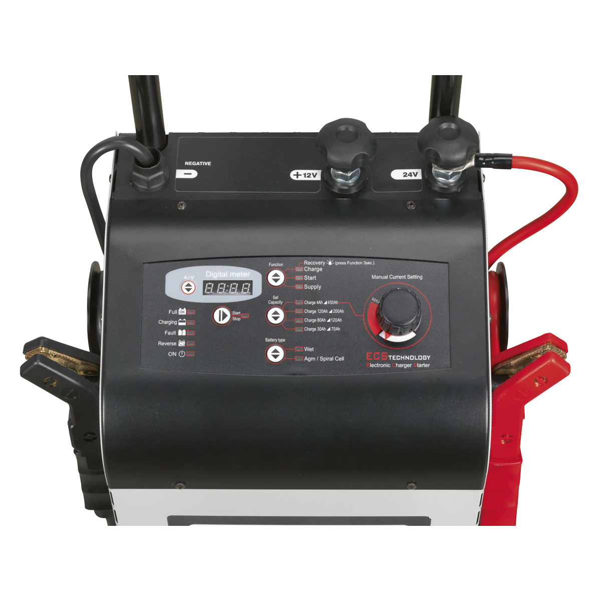 Sealey ECS350 12/24V Electronic Charger Starter 60/350A