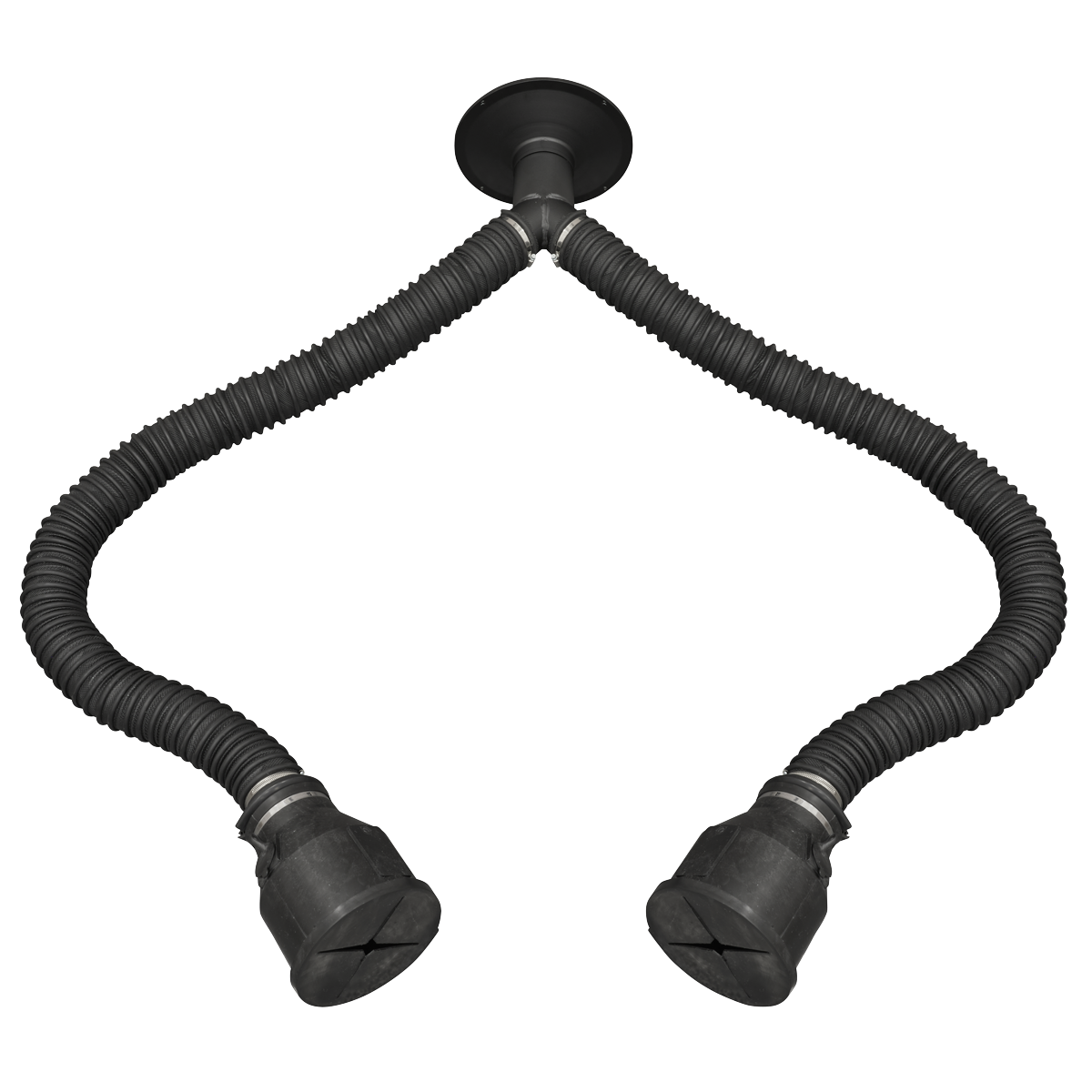 Sealey EFS/93TP Twin Pipe 1.65m Exhaust Extractor Hose for EFS/93