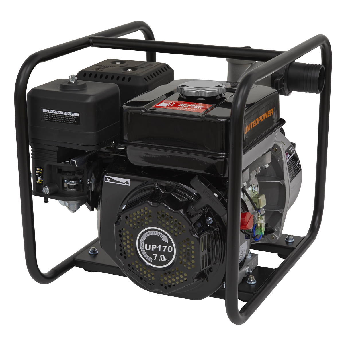 Sealey EWP050 Petrol Powered Water Pump 50mm 7hp 4-Stroke Engine