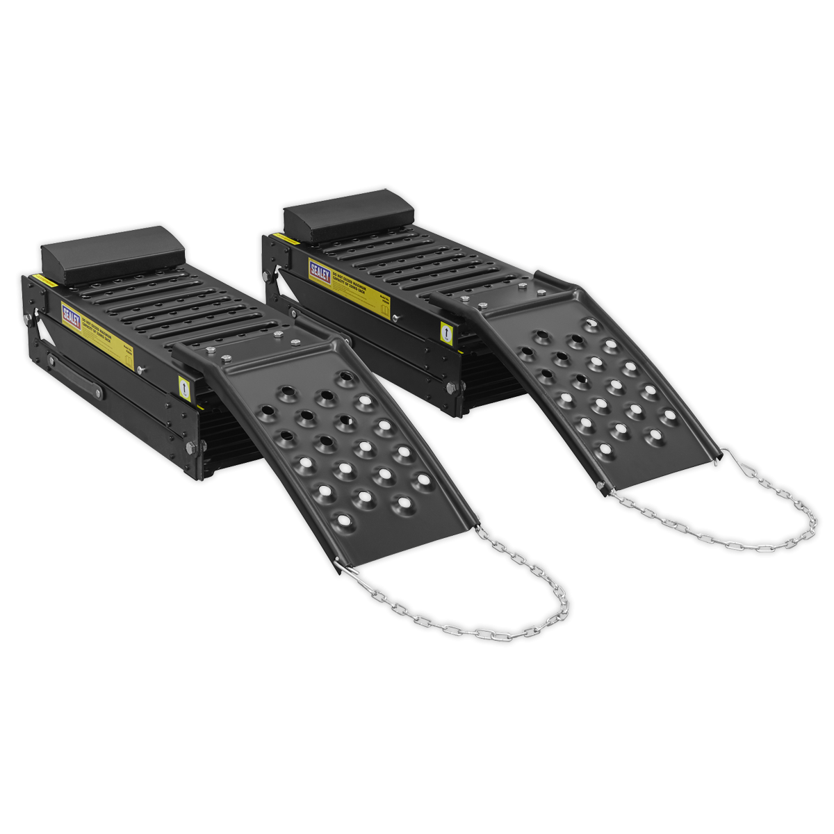 Sealey FCR500 Steel Folding Loading Ramps 500kg Capacity - Pair