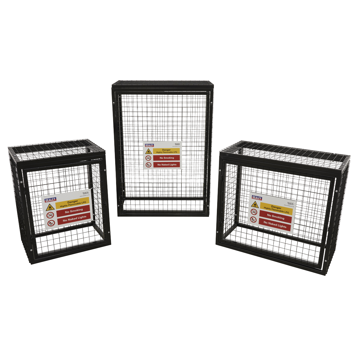 Sealey GCSC219 Gas Cylinder Safety Cage - 2 x 19kg
