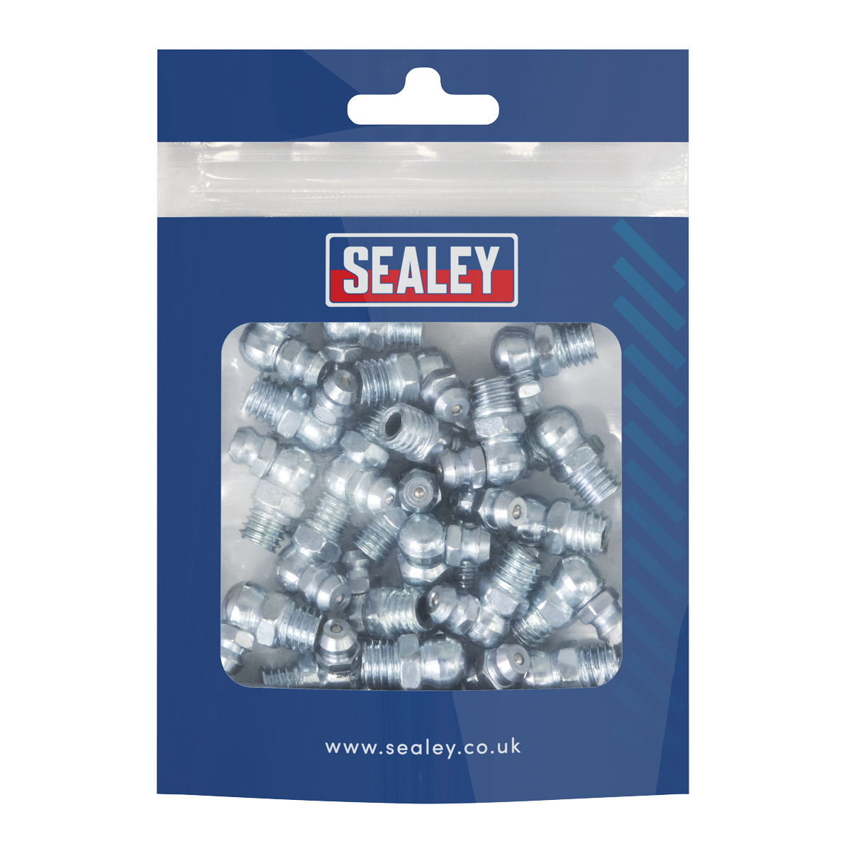 Sealey GNM17 90° Grease Nipple 8 x 1.25mm - Pack of 25