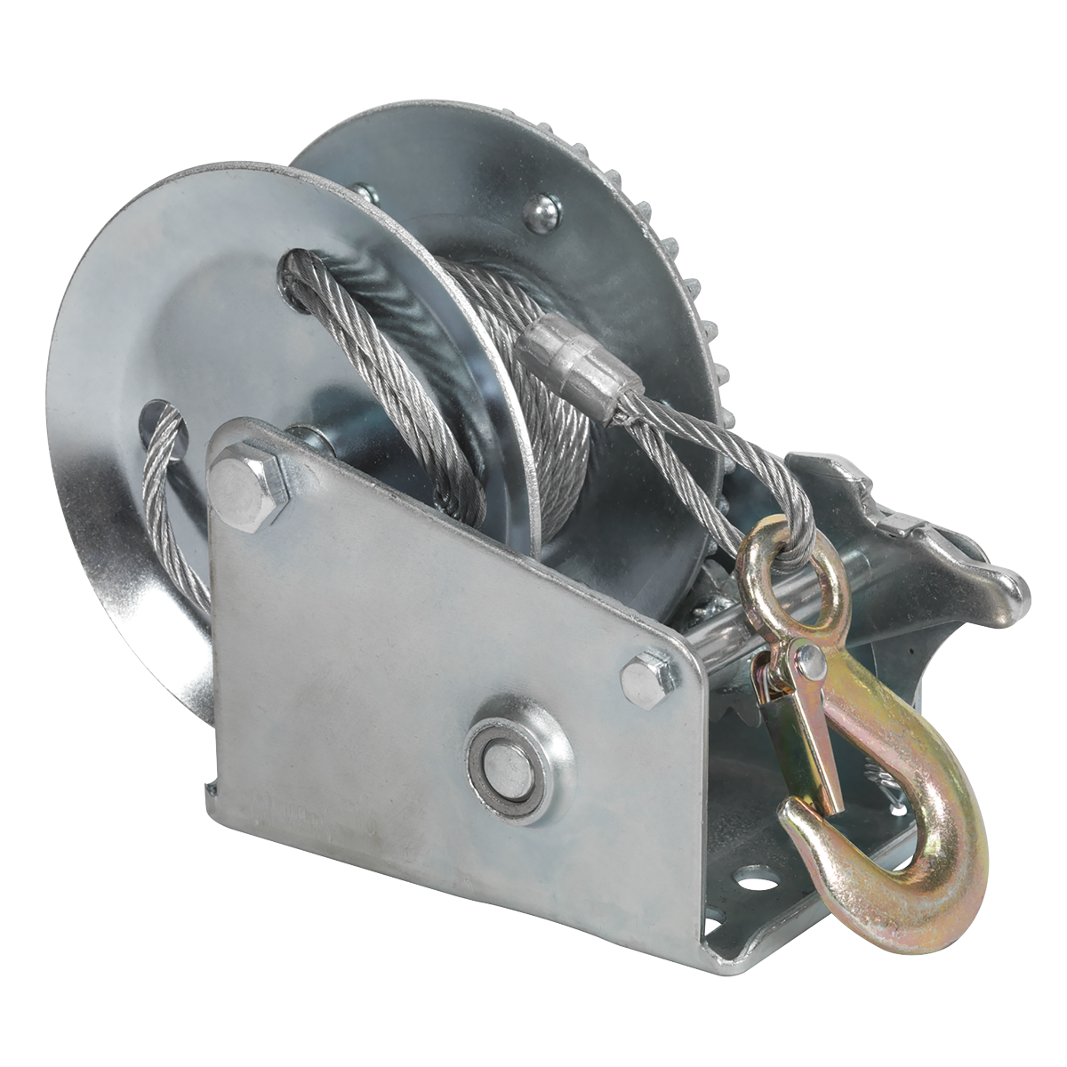 Sealey GWC1200M Geared Hand Winch with Cable 540kg Capacity