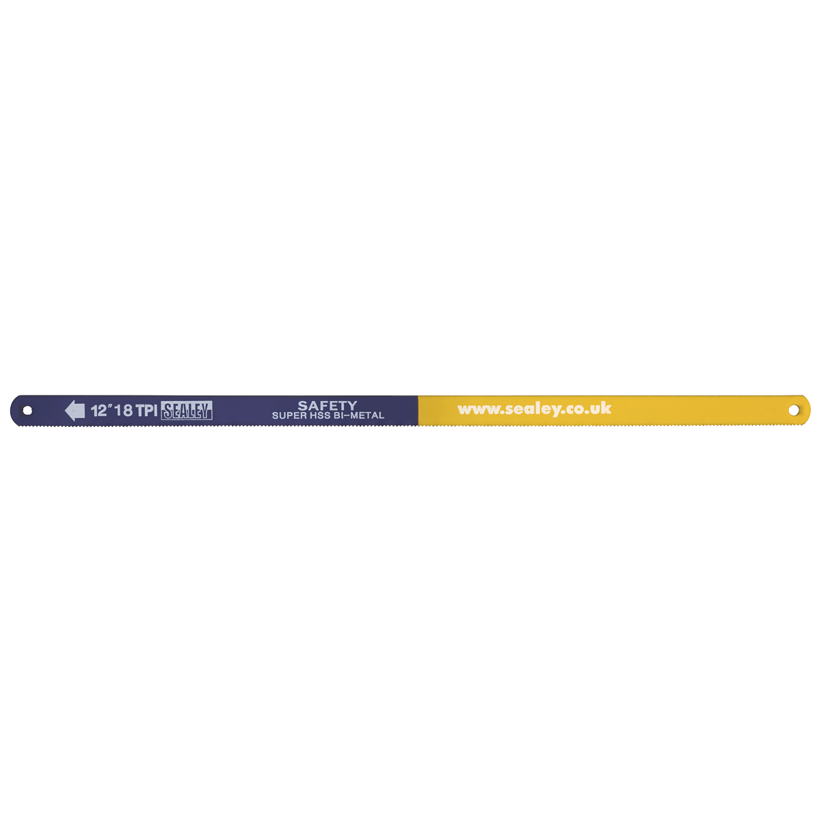 Sealey HSB0518 HSS Bi-Metal Hacksaw Blade 18tpi 300mm - Pack of 5