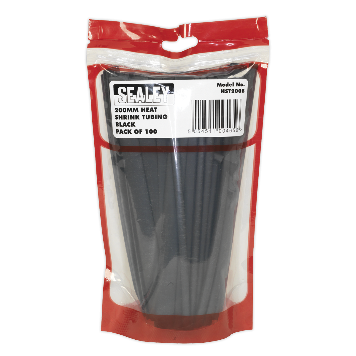 Sealey HST200B Heat Shrink Tubing 200mm 100pc - Black