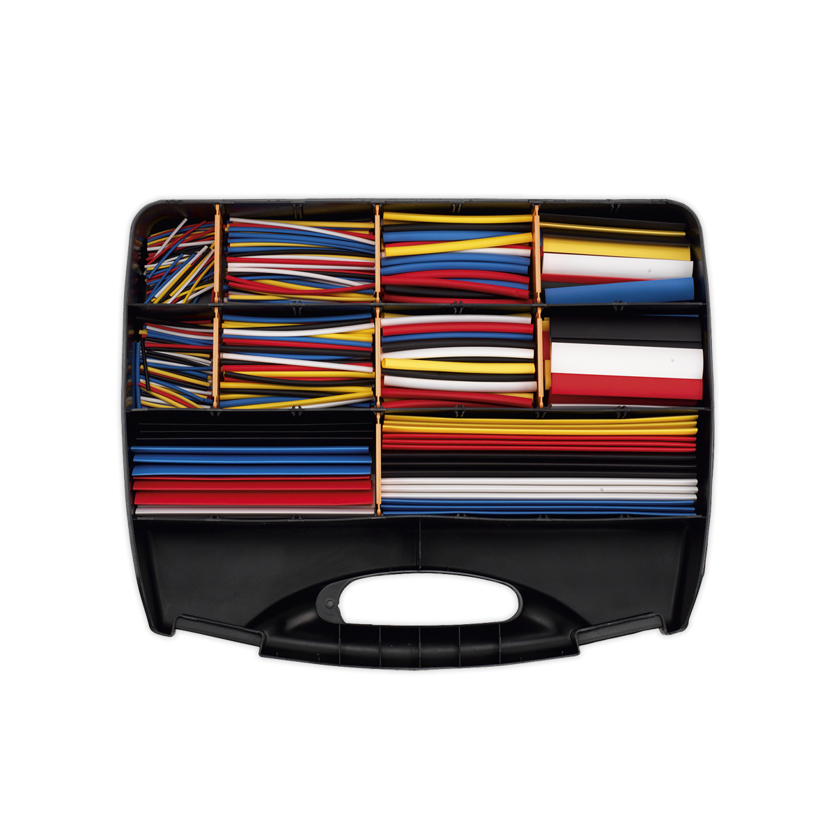 Sealey HST590MC Heat Shrink Tubing Assortment 50, 100, 150 & 200mm 590pc - Mixed Colours