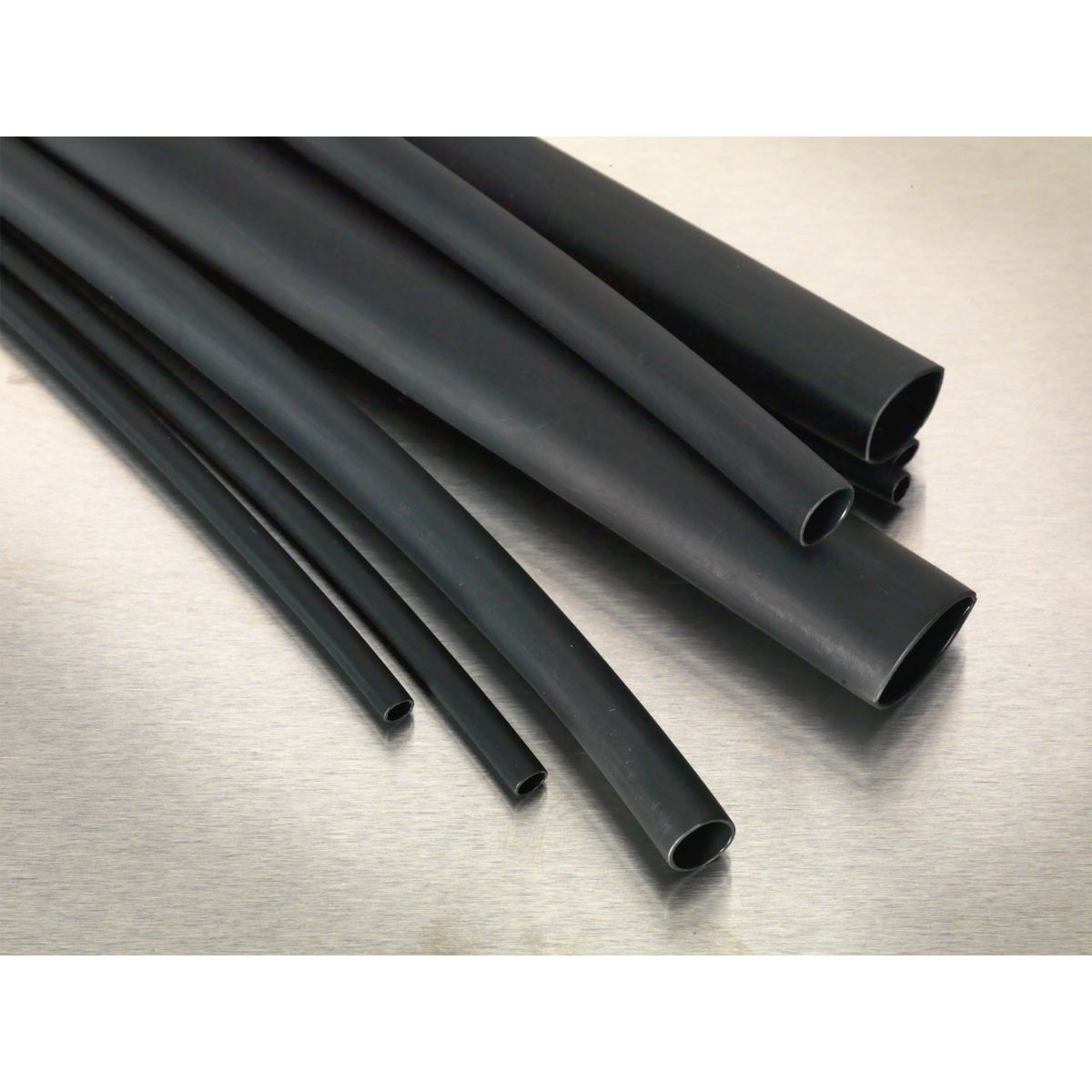 Sealey HSTAL72B Adhesive Lined Heat Shrink Tubing Assortment 200mm 72pc - Black