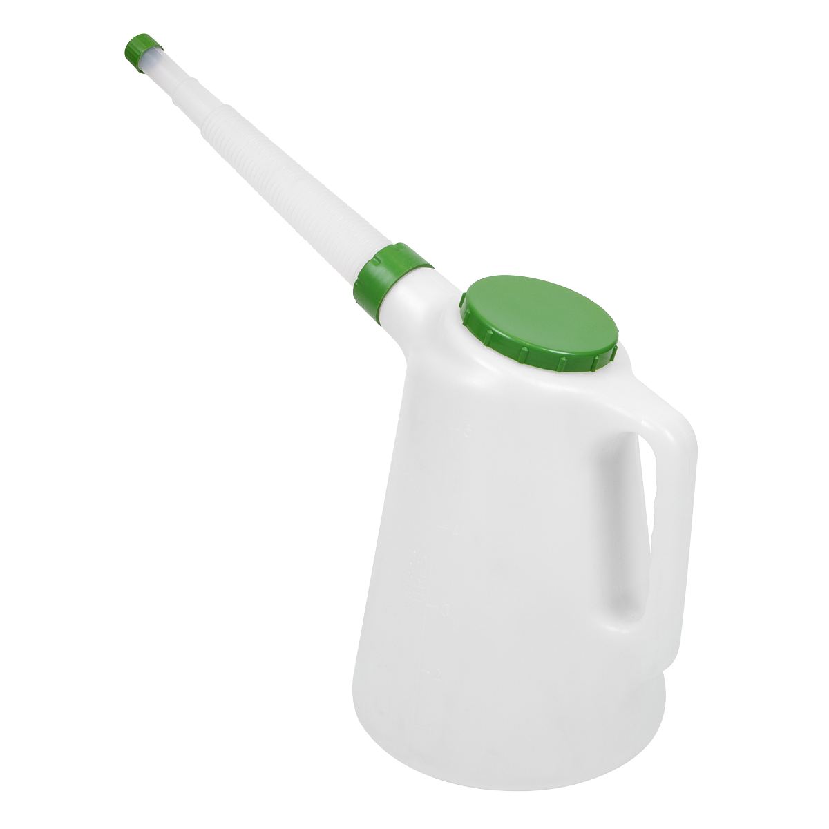 Sealey JDL5G Oil Container with Flexible Spout 5L - Green Lid