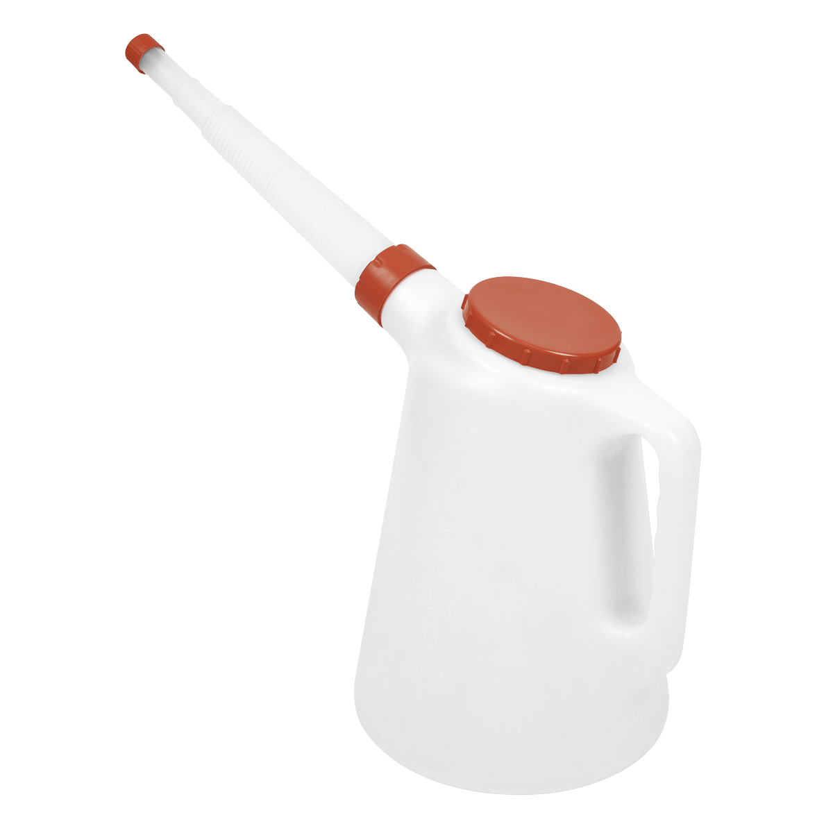 Sealey JDL5R Oil Container with Flexible Spout 5L - Red Lid