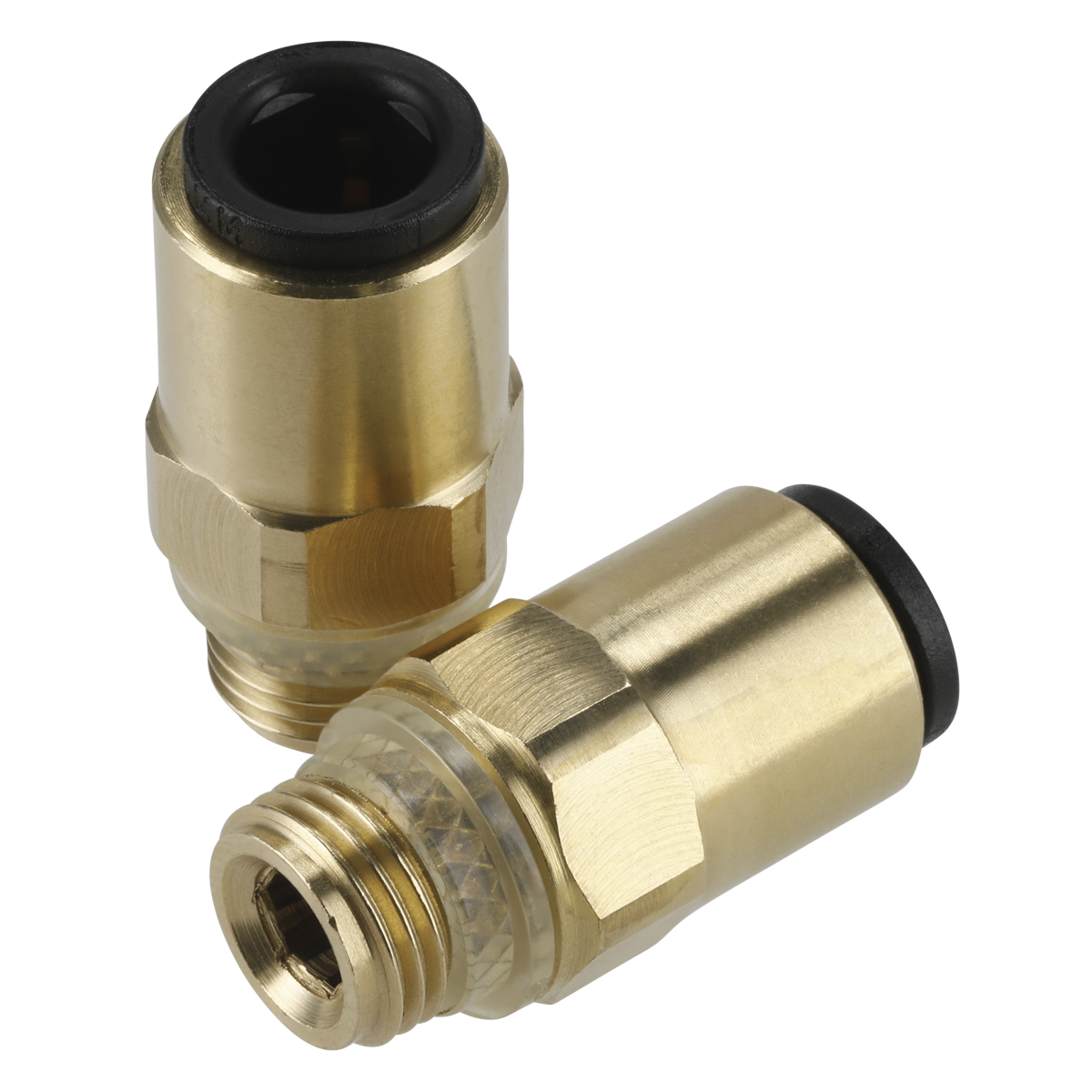 John Guest JGBC618 John Guest® Brass SuperThread Straight Adaptor 6mm x 1/8"BSP - Pack of 2