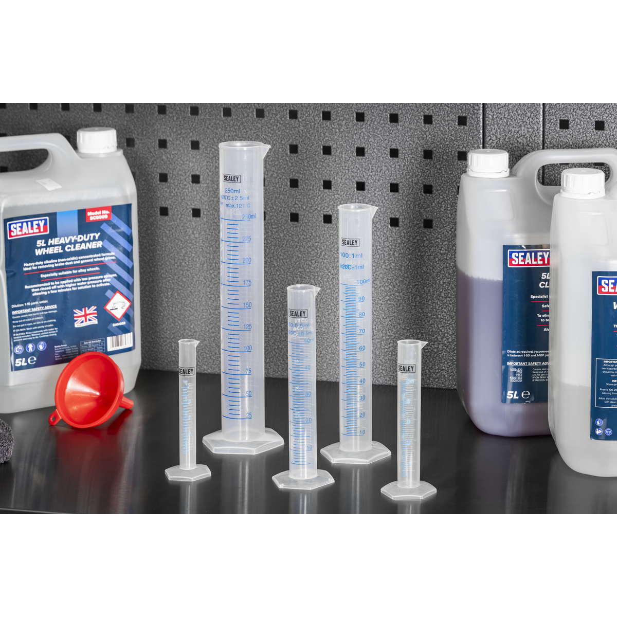 Sealey JMC05 Graduated Measuring Cylinder Set 5pc