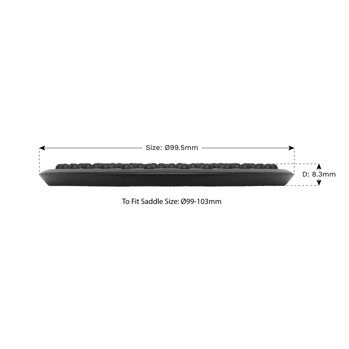 Sealey JP16 Safety Rubber Jack Pad 99.5mm - Type B