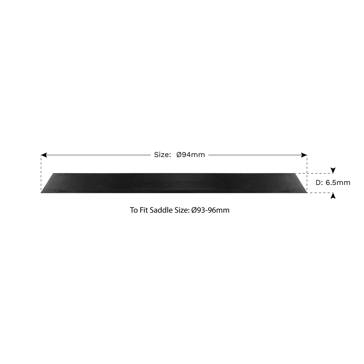 Sealey JP17 Safety Rubber Jack Pad 94mm - Type B