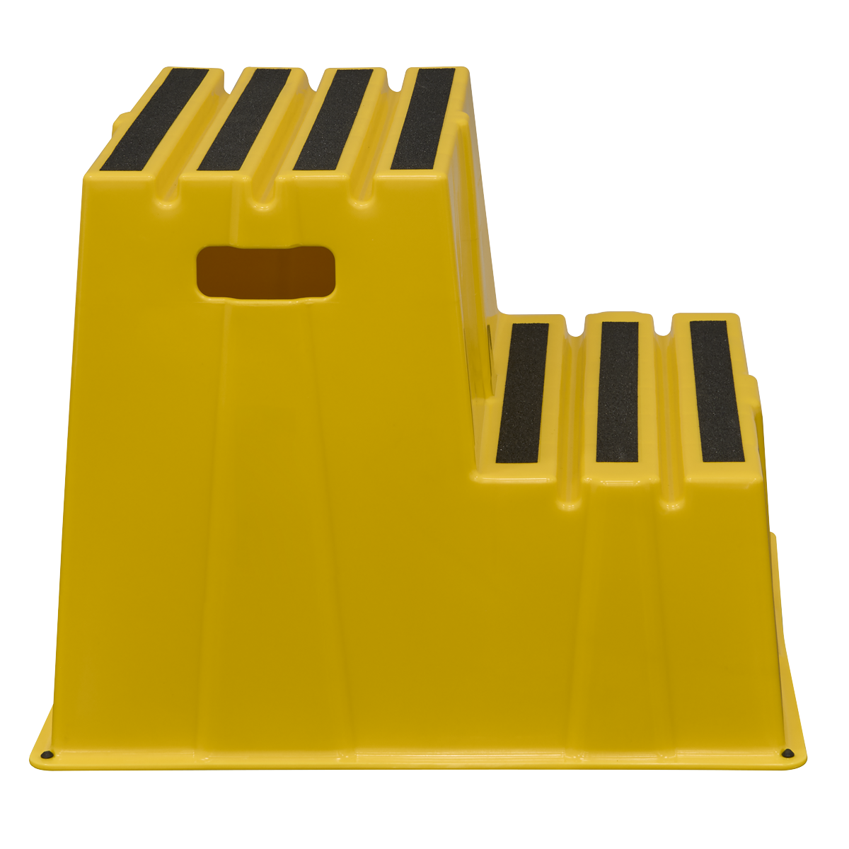 Sealey KS6 Heavy-Duty 2-Step Safety Steps with Anti-Slip Treads 150kg Capacity, Yellow - EN 14183