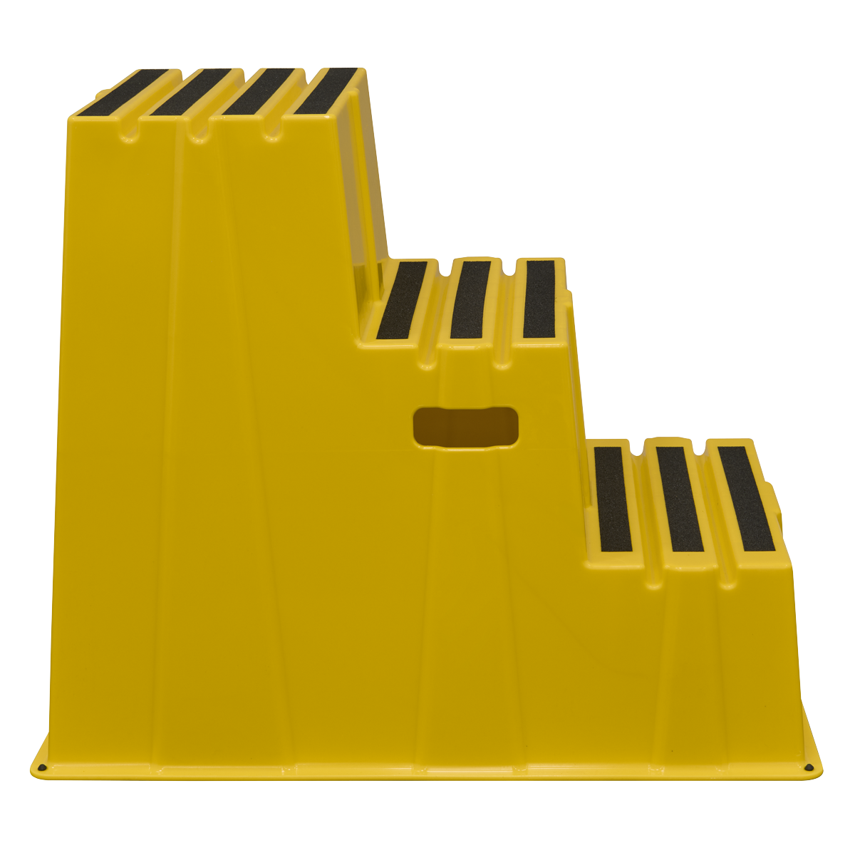 Sealey KS7 Heavy-Duty 3-Step Safety Steps with Anti-Slip Treads 150kg Capacity, Yellow - EN 14183