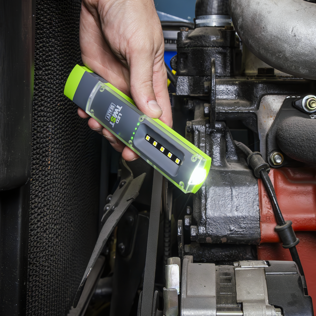 Sealey LED201G LED Twist® Rechargeable Inspection Light 1W & 1W SMD