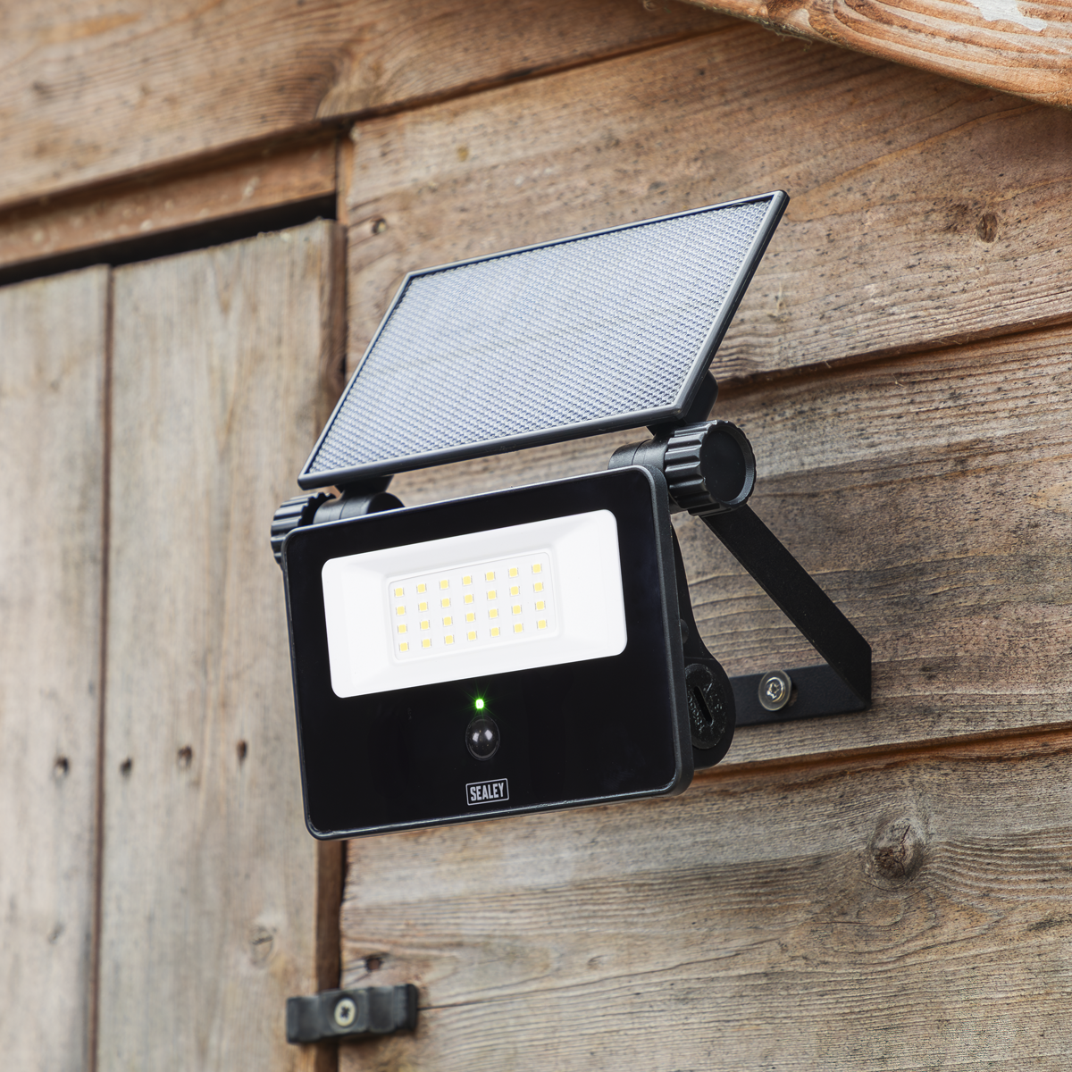 Sealey LED20S Extra-Slim Solar Floodlight with Wall Bracket 20W SMD LED
