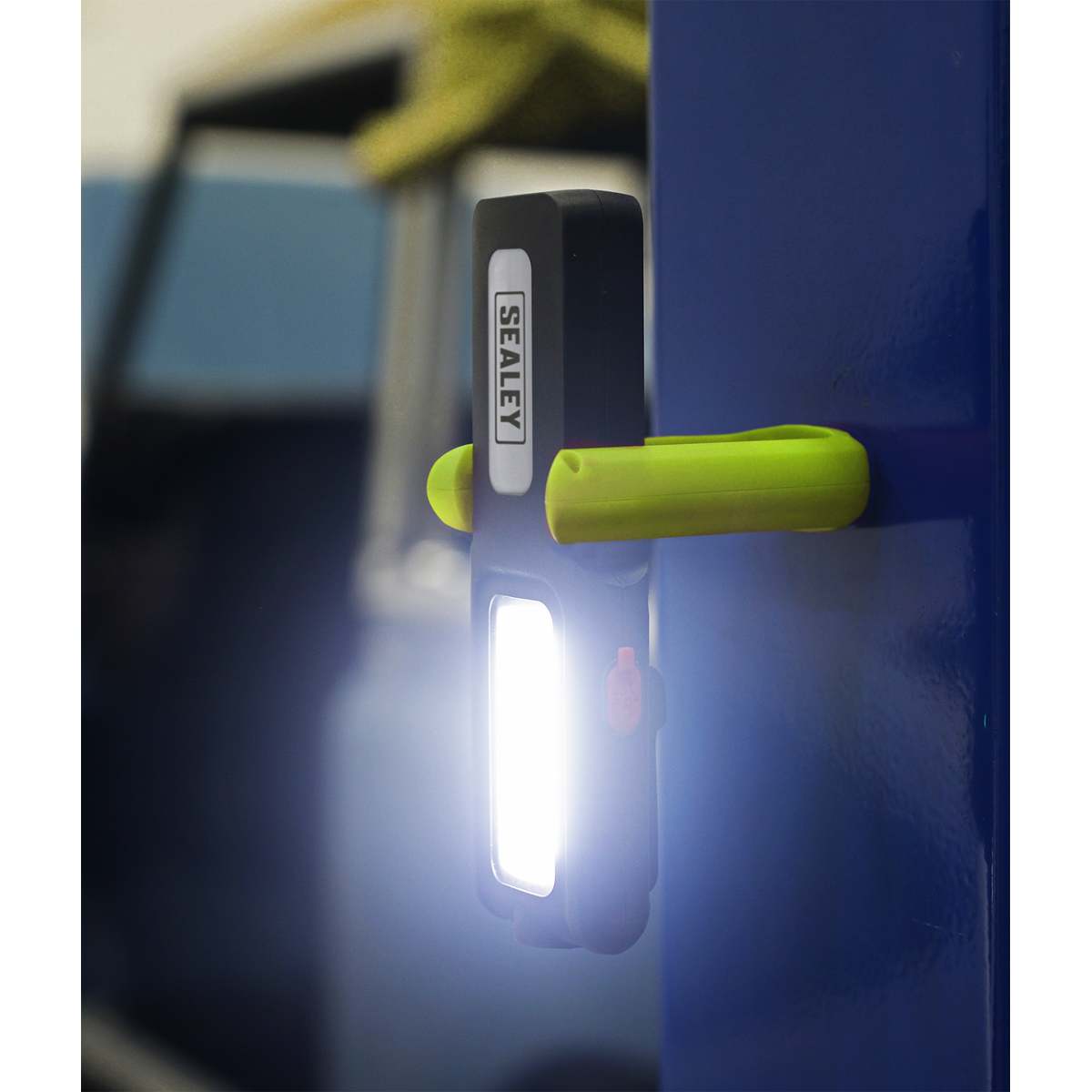 Sealey LED318G Rechargeable Inspection Light with Power Bank 5W COB & 3W SMD LED - Green
