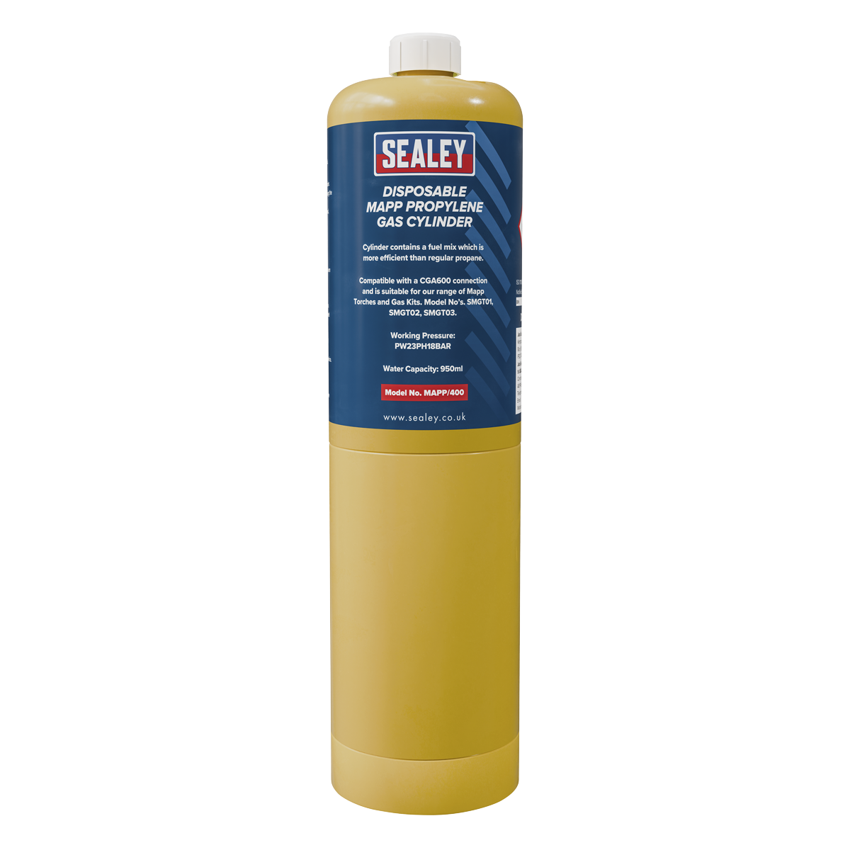 Sealey MAPP/40012 Disposable MAPP Propylene Gas Cylinder - Case of 12