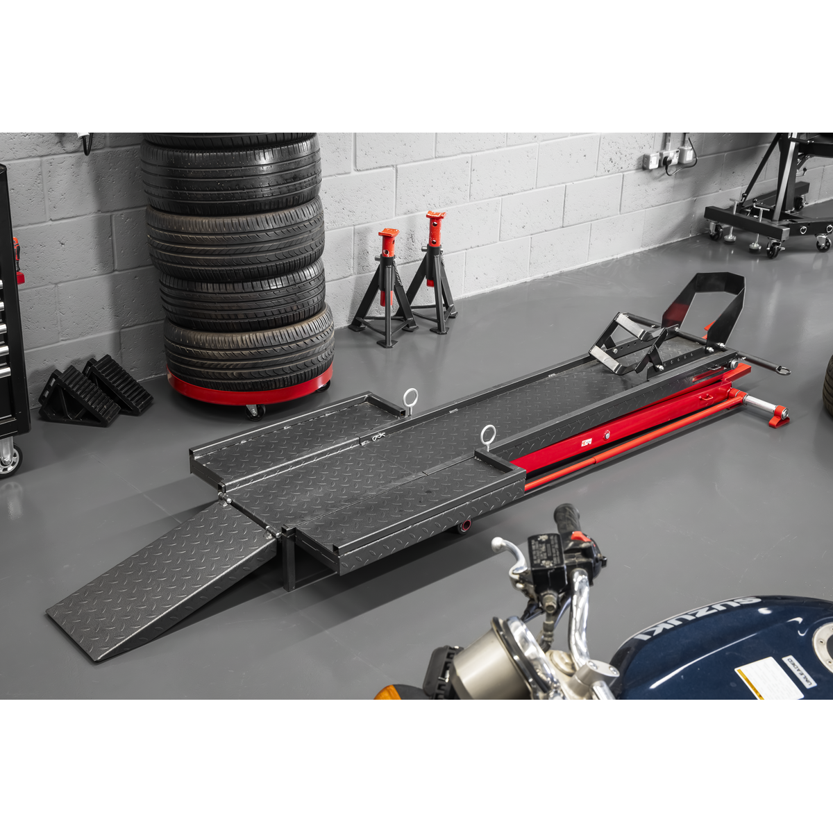 Sealey MC550 Hydraulic Motorcycle Lift 450kg Capacity