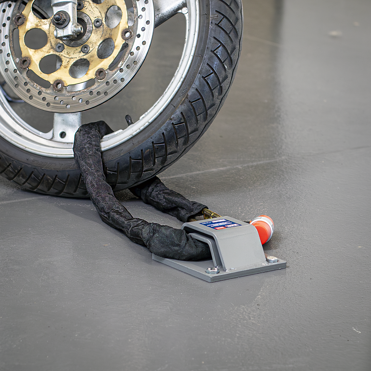 Sealey MCGA01D Motorcycle Ground Anchor with Twin Layer Protection