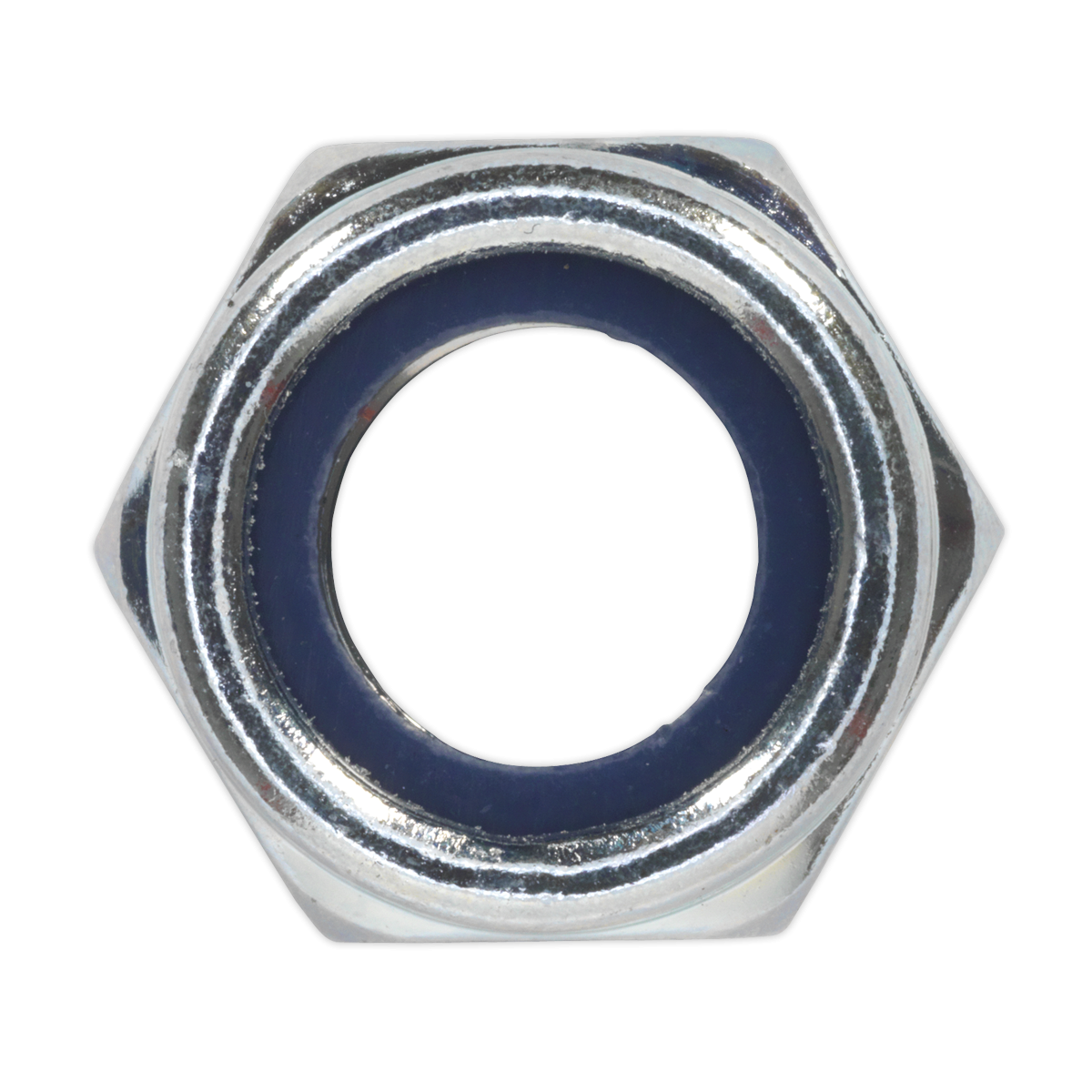 Sealey NLN12 Zinc Plated Nylon Locknut M12, DIN 982 - Pack of 25