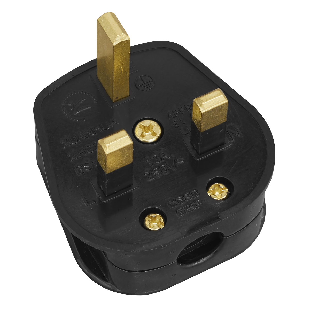 Sealey PL13/320 13A Rewirable Plug - Black - Pack of 20
