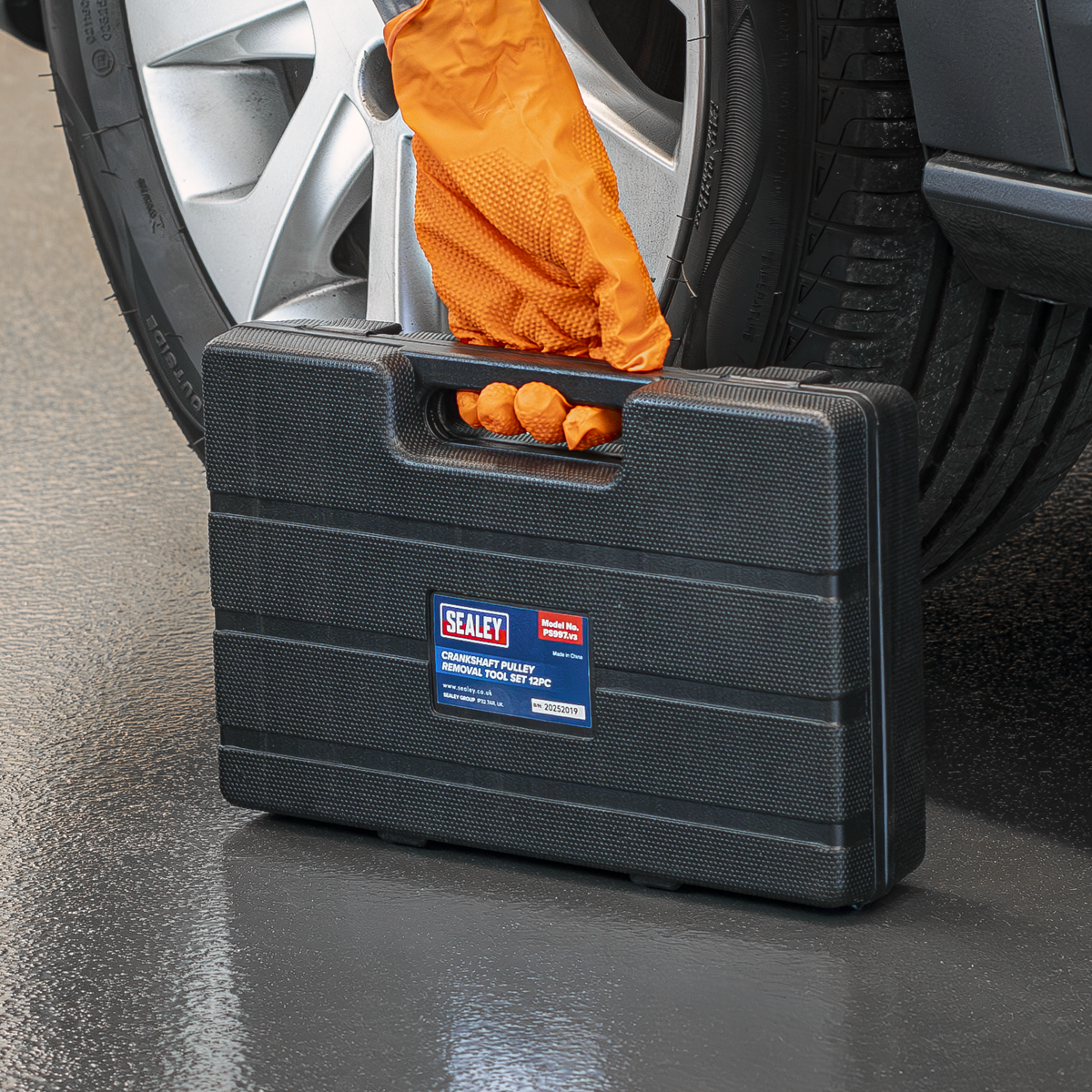 Sealey PS997 Crankshaft Pulley Removal Tool Set 12pc