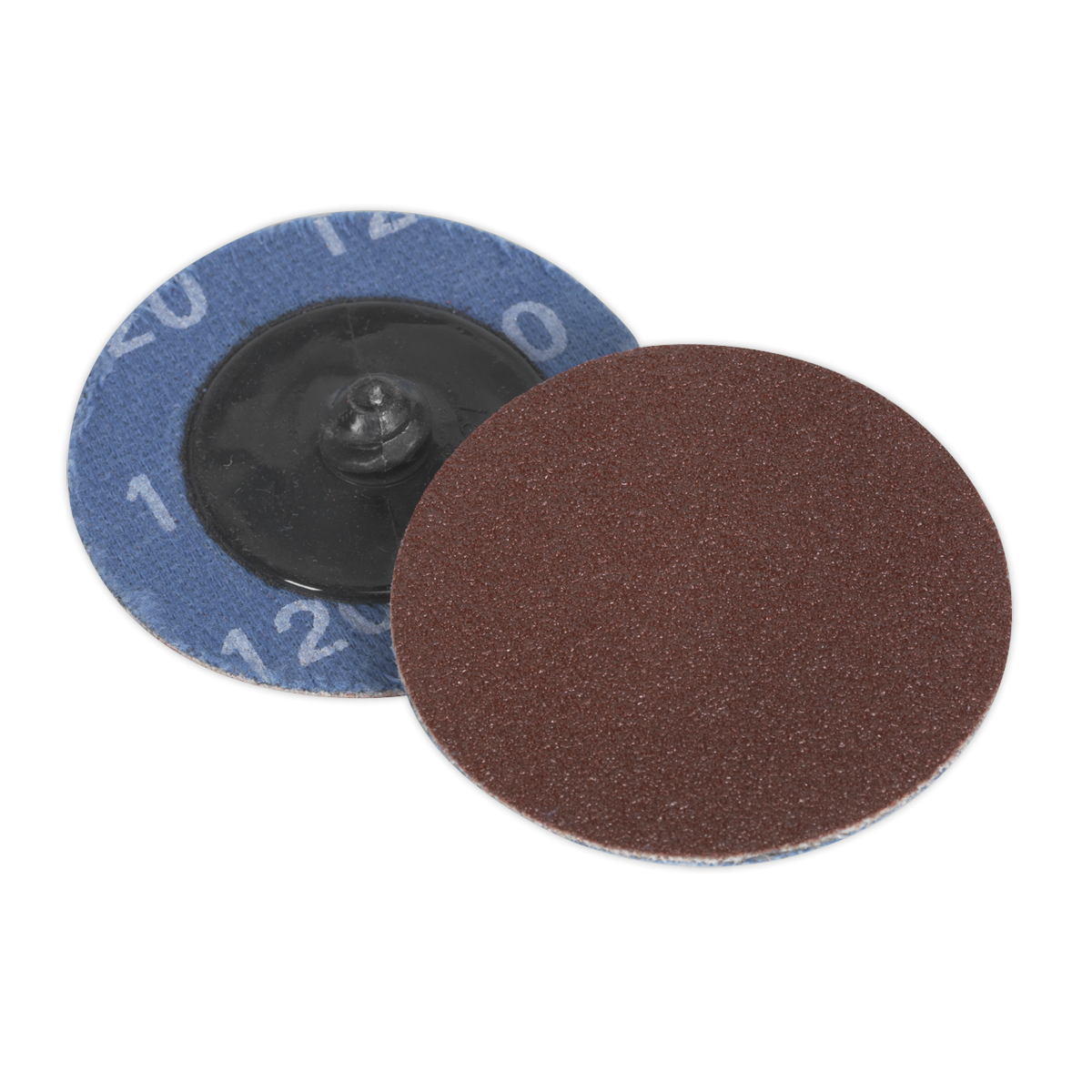 Sealey PTCQC50120 50mm Quick Change Sanding Disc 120Grit - Pack of 10