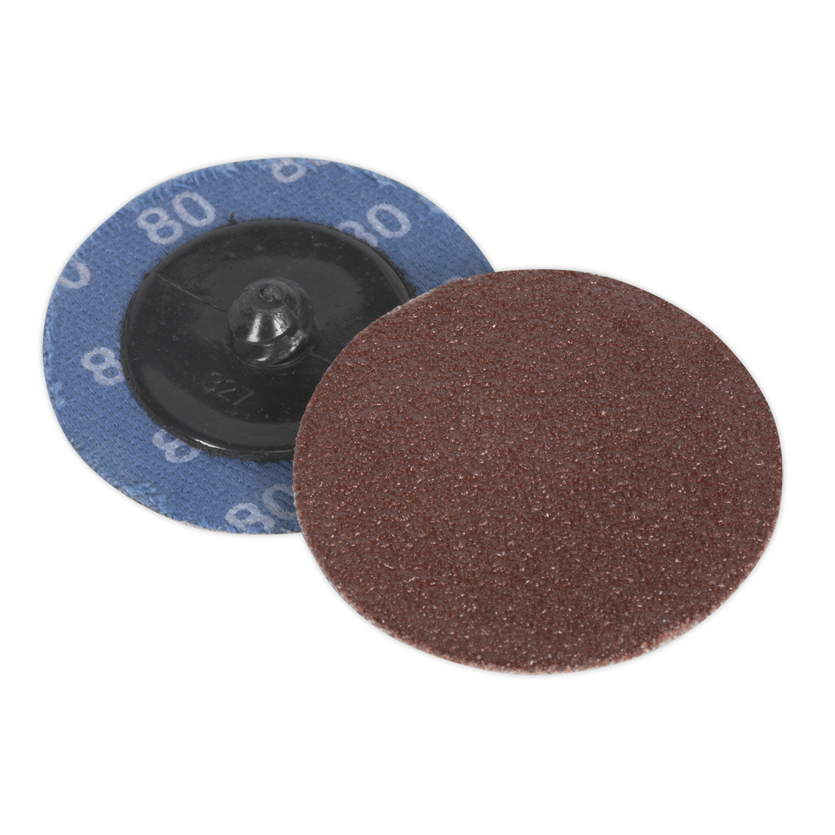 Sealey PTCQC5080 50mm Quick Change Sanding Disc 80Grit - Pack of 10