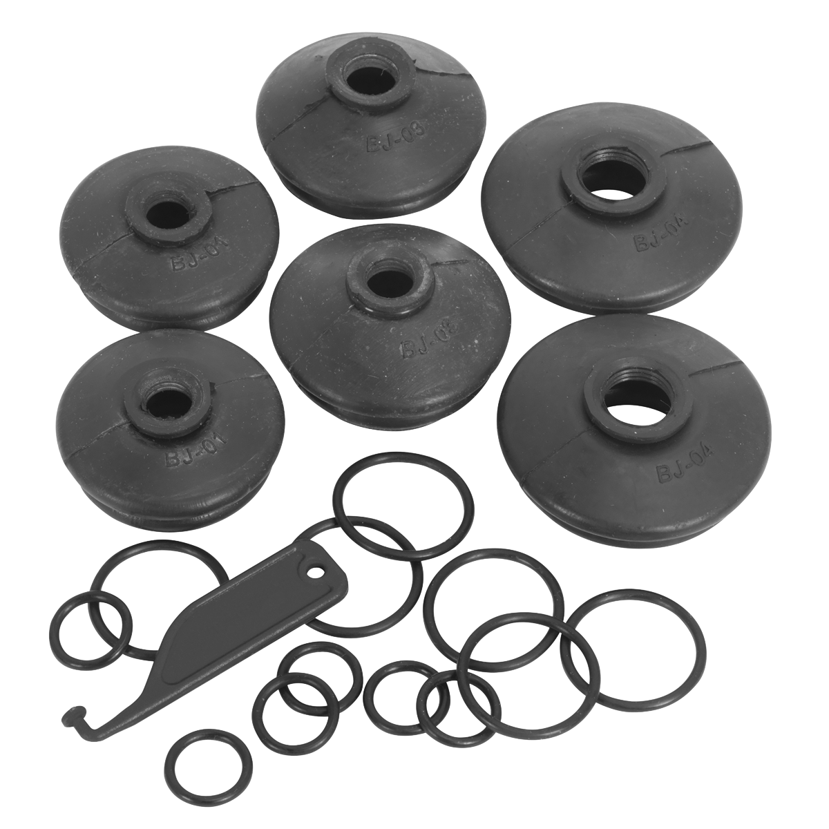 Sealey RJC01 Car Ball Joint Dust Covers - Pack of 6 Assorted