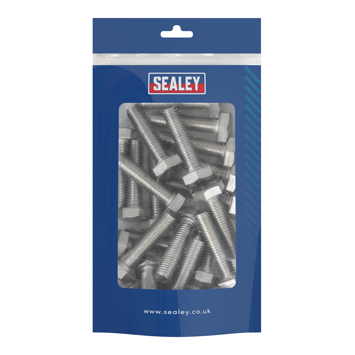Sealey S1040 Stainless Steel Hex Head Set Screw DIN 933 - M10 X 40 A2 - Pack of 25